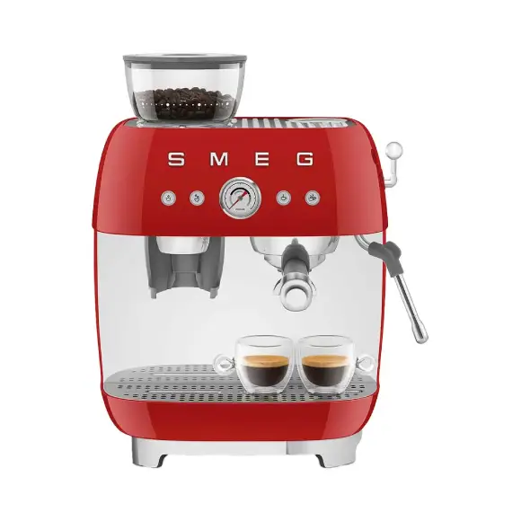 Smeg EGF03RDEU 50's Style Espressomaschine Rot